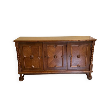 Coffre ou commode en chêne de style espagnol, début du 20e siècle