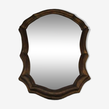 Old gilded wood mirror