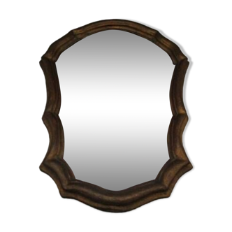 Miroir en bois doré ancien