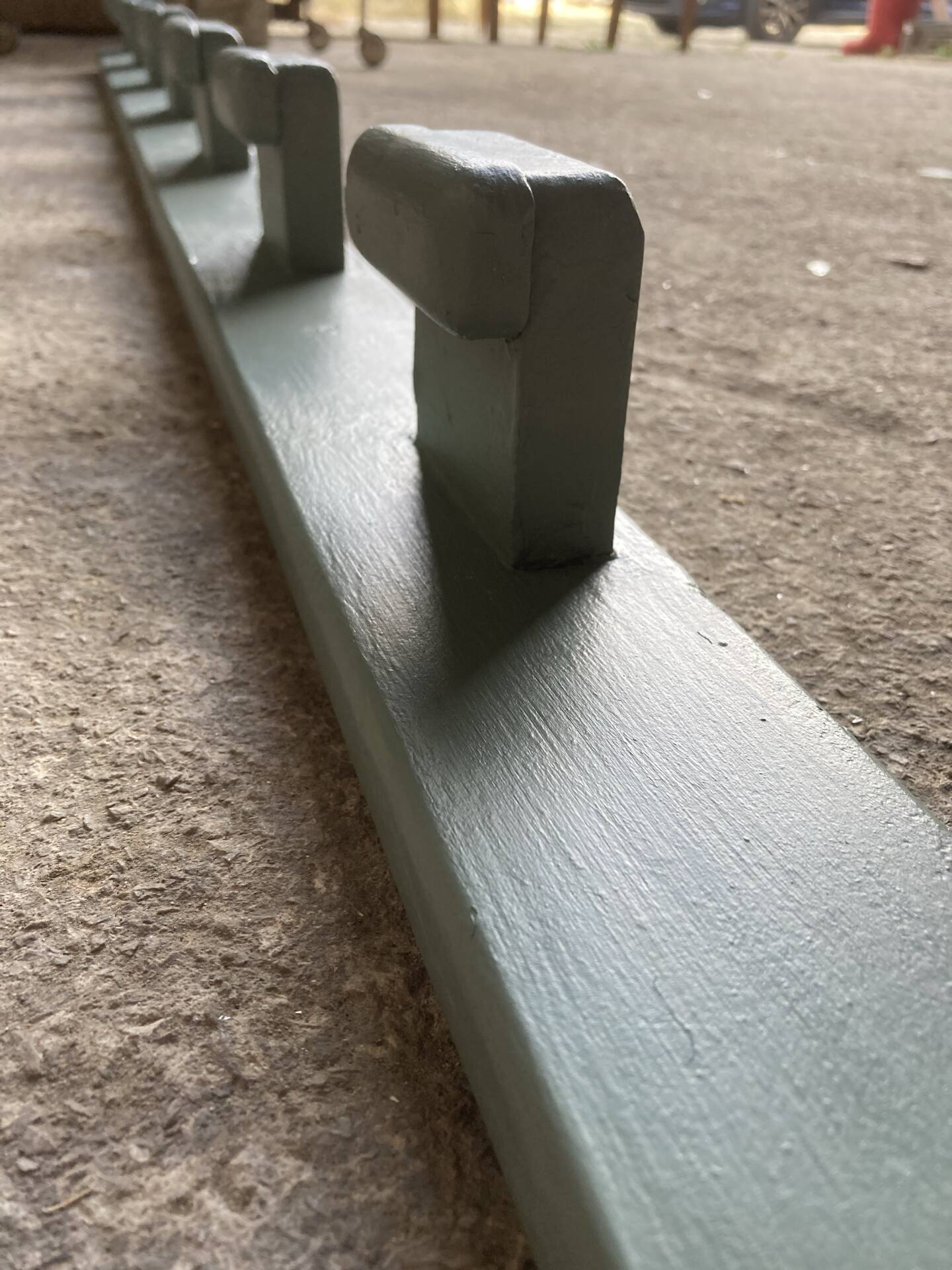 Wall coat rack with 10 hooks
