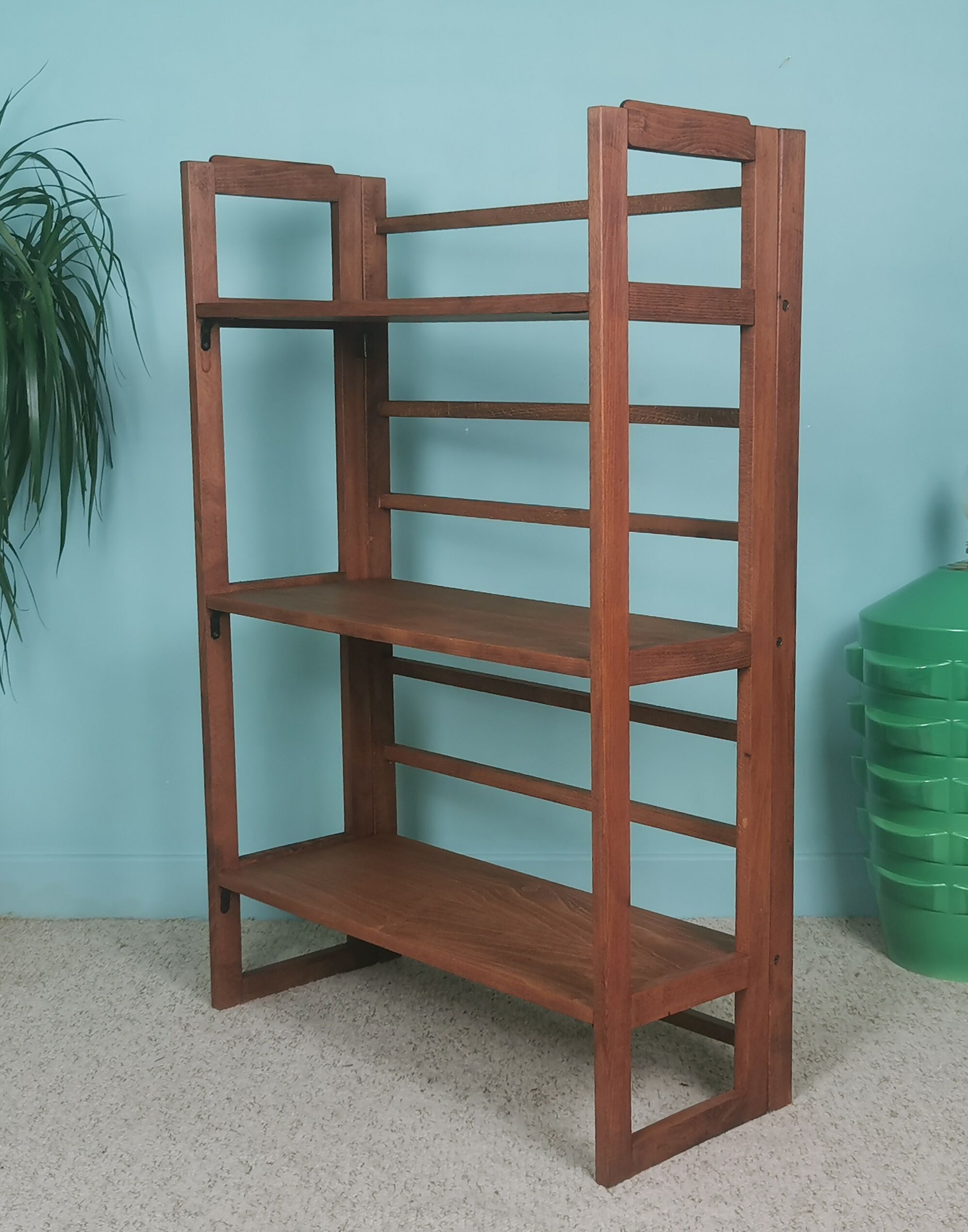 Folding bookcase shelf 50's