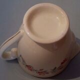 Retro florets earthenware cream pot