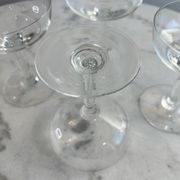 Set of 4 vintage stemmed glasses