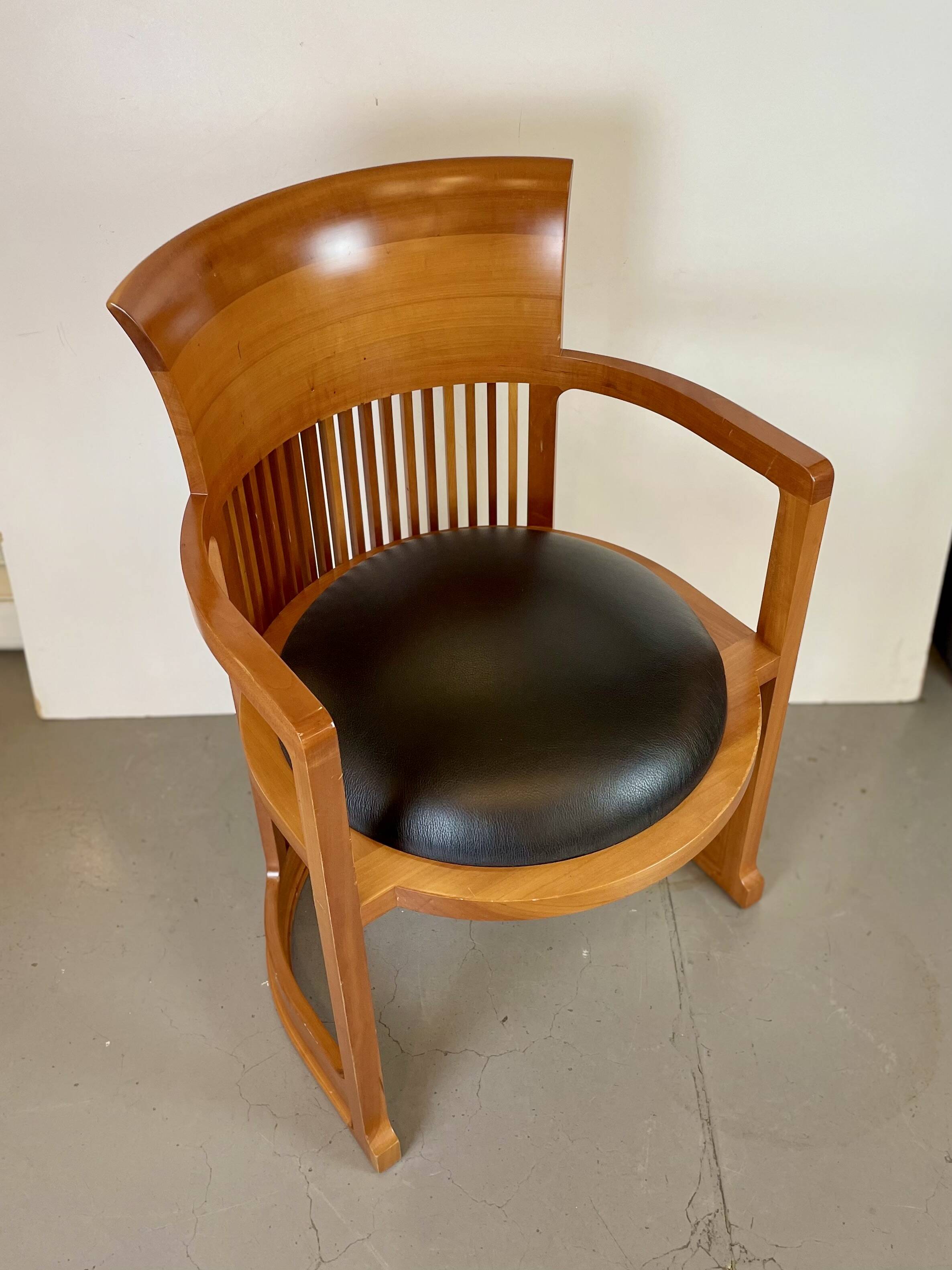 Barrel Chair by Frank Lloyd Wright Edited by Cassina, 1986