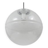 Harvey Guzzini Suspension Boule Op-Art Striped Postmodern by Meblo, 1970s