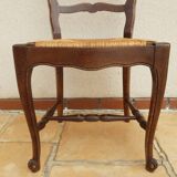Regence chairs in straw-covered oak