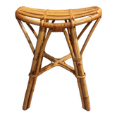 Vintage rattan stool 1960/1970.