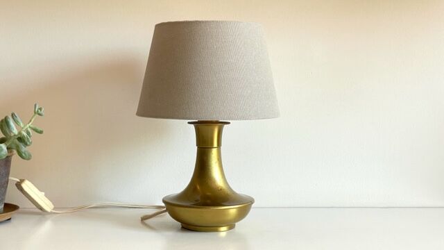 Lampe en laiton vintage