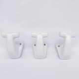 Antique vintage porcelain wall hooks