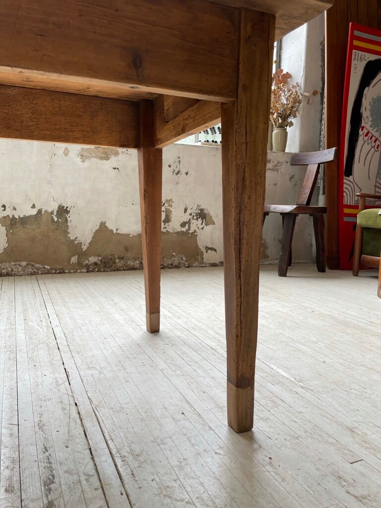 Farm table pine and walnut 2m