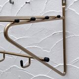 Gold metal coat rack