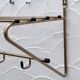 Gold metal coat rack