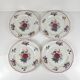 Set de 4 assiettes plates "Agreste", Sarreguemines, fin XXe, Pyroblan