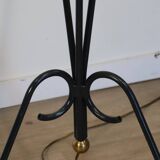 Tripod floor lamp in tubular metal - 1950s
