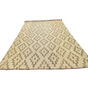 Vintage Touareg mat made of leather and reeds.