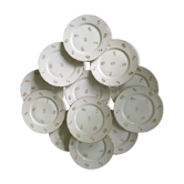 12 dessert plates in Limoges porcelain