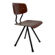 Vintage industrial children's chair, school chair, Dutch design