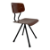 Vintage industrial children's chair, school chair, Dutch design