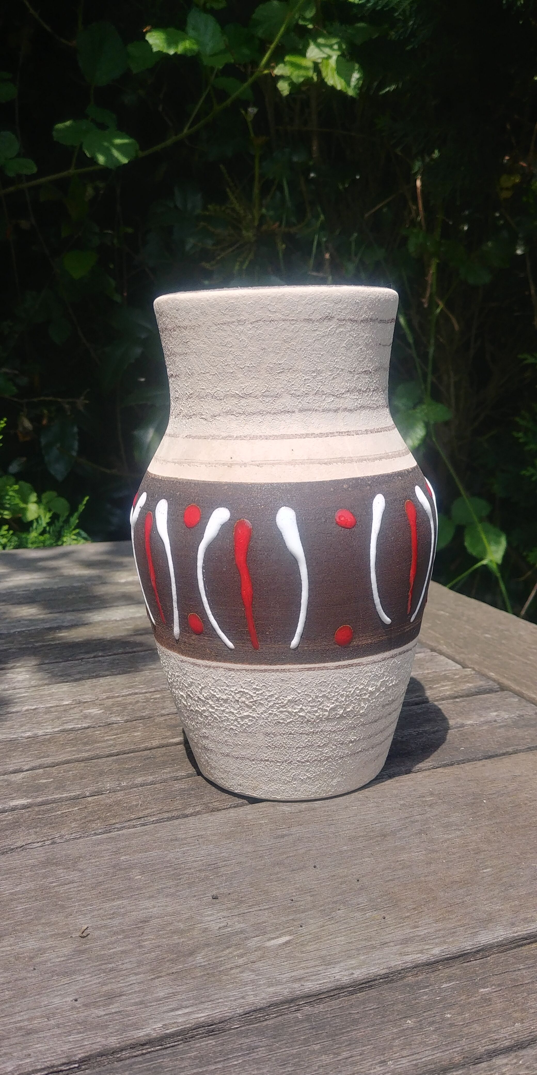 W.Germany Vintage 60s vase in matt glazed ceramic