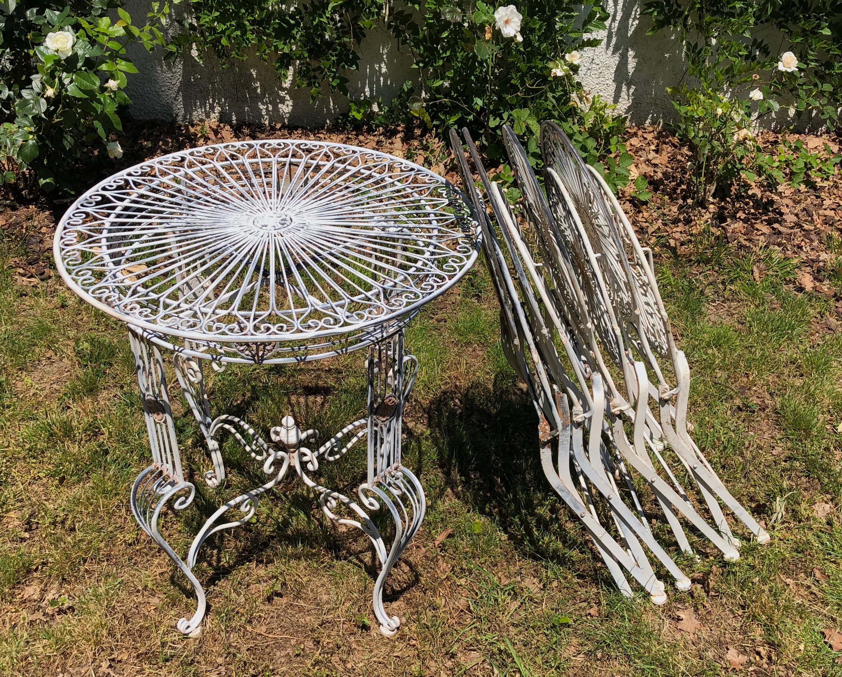 Old cast iron folding garden room