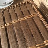 Rectangular wicker flat basket