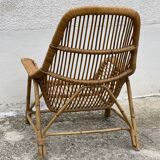Vintage rattan armchair 1960