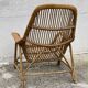 Fauteuil rotin vintage 1960