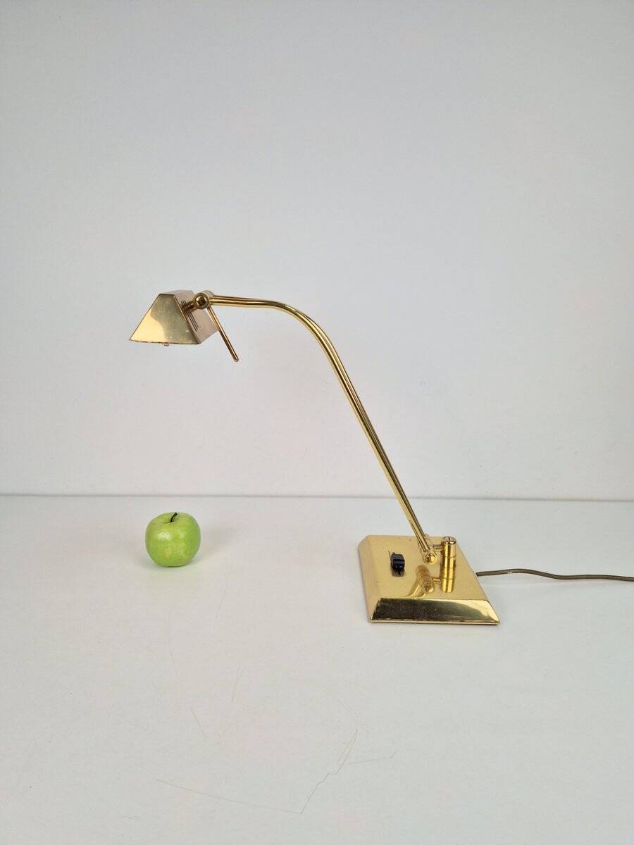 Vintage Adjustable Brass Table Lamp by Egon Hillebrand for Hillebrand Leuchten, Germany, 1970s