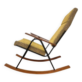 Chaise berçante design du milieu du siècle des années 1960 - Tchécoslovaquie