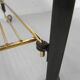 Vintage coffee table on castors with singles rack