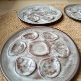 Service à huîtres artisanal en céramique