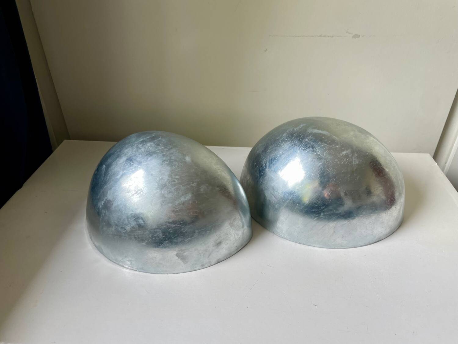 Danish Design Vintage Outdoor Wall Lamp in Galvanized Steel