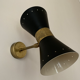 Pair of black Italian diabolo appliques