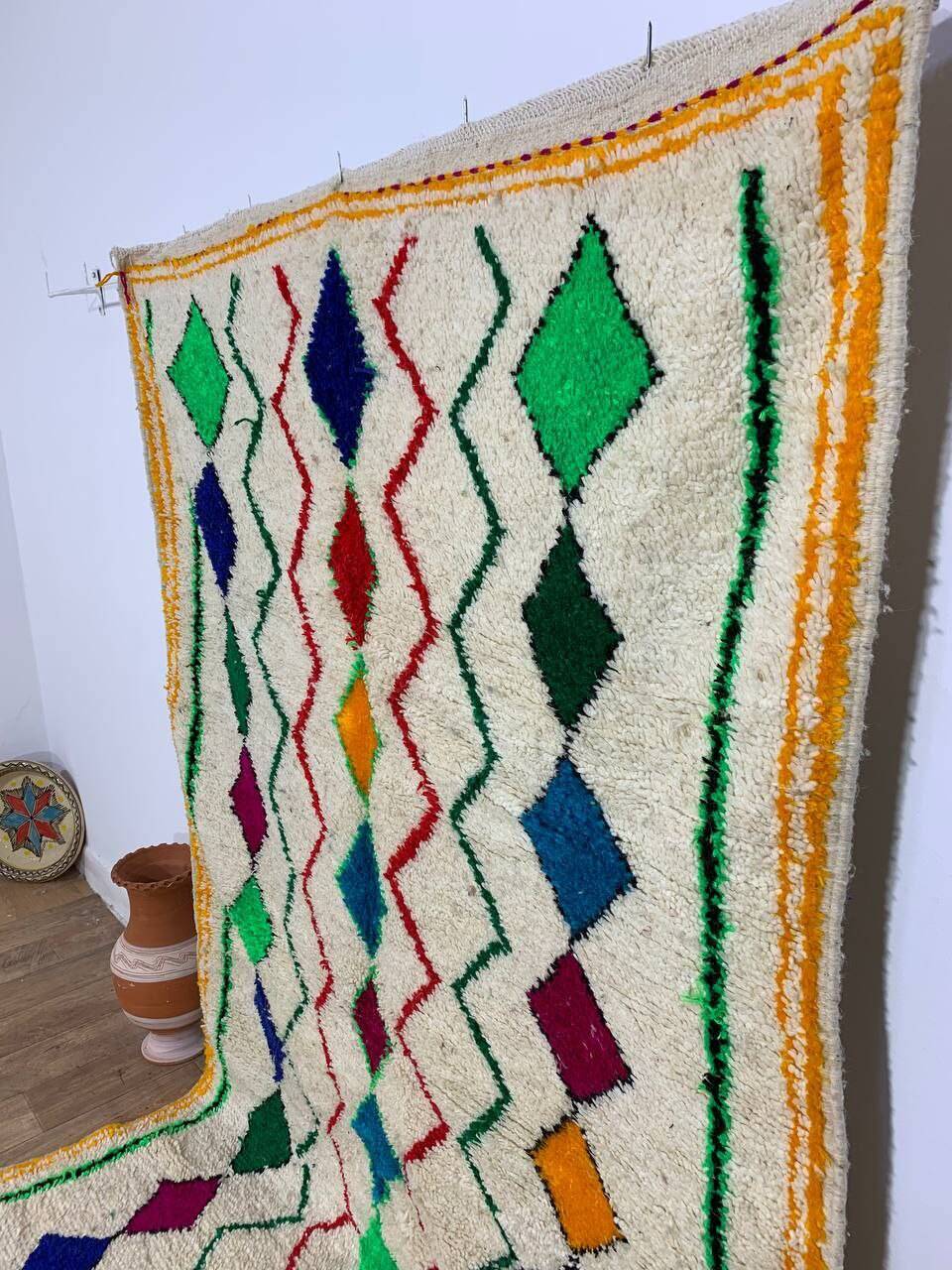 Handmade Moroccan Berber rug 254 X 152 CM