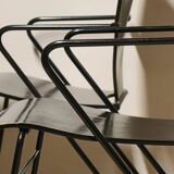 Series of 6 minimalist chairs model "EGOA 300" by Josep Mora