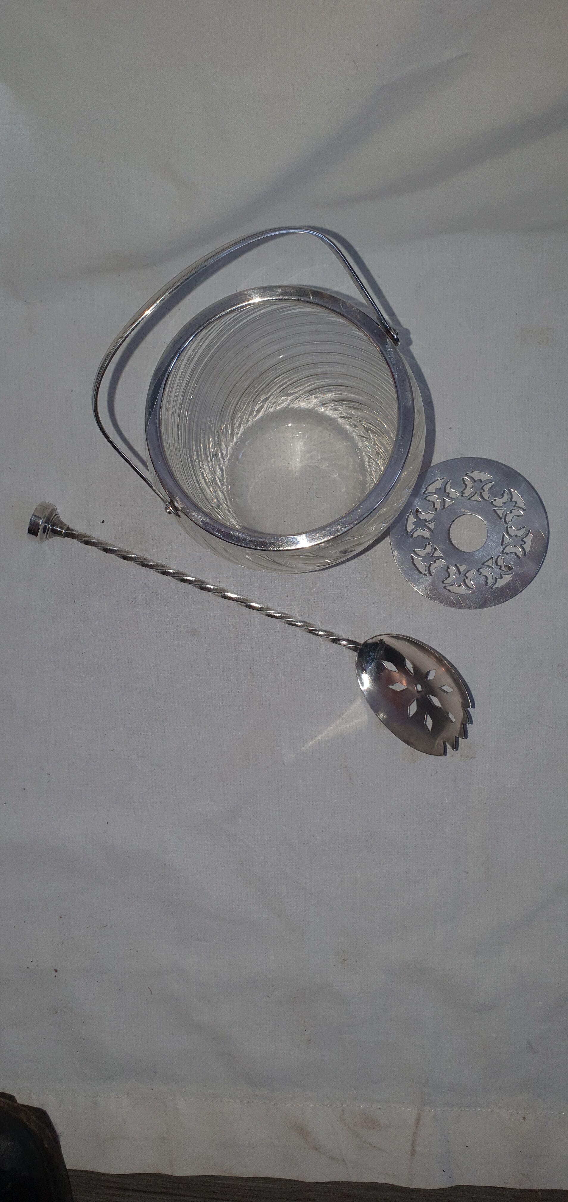 1970 Silver Metal Ice Bucket