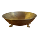 Round brass dish