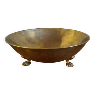 Round brass dish