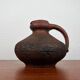 Carafe vase by German studio pottery, brutalist vintage by Gerhard Liebenthron, 1974.