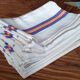 Set of vintage cotton tea towels