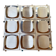 Set of 10 Space Age wall panels, 1970s