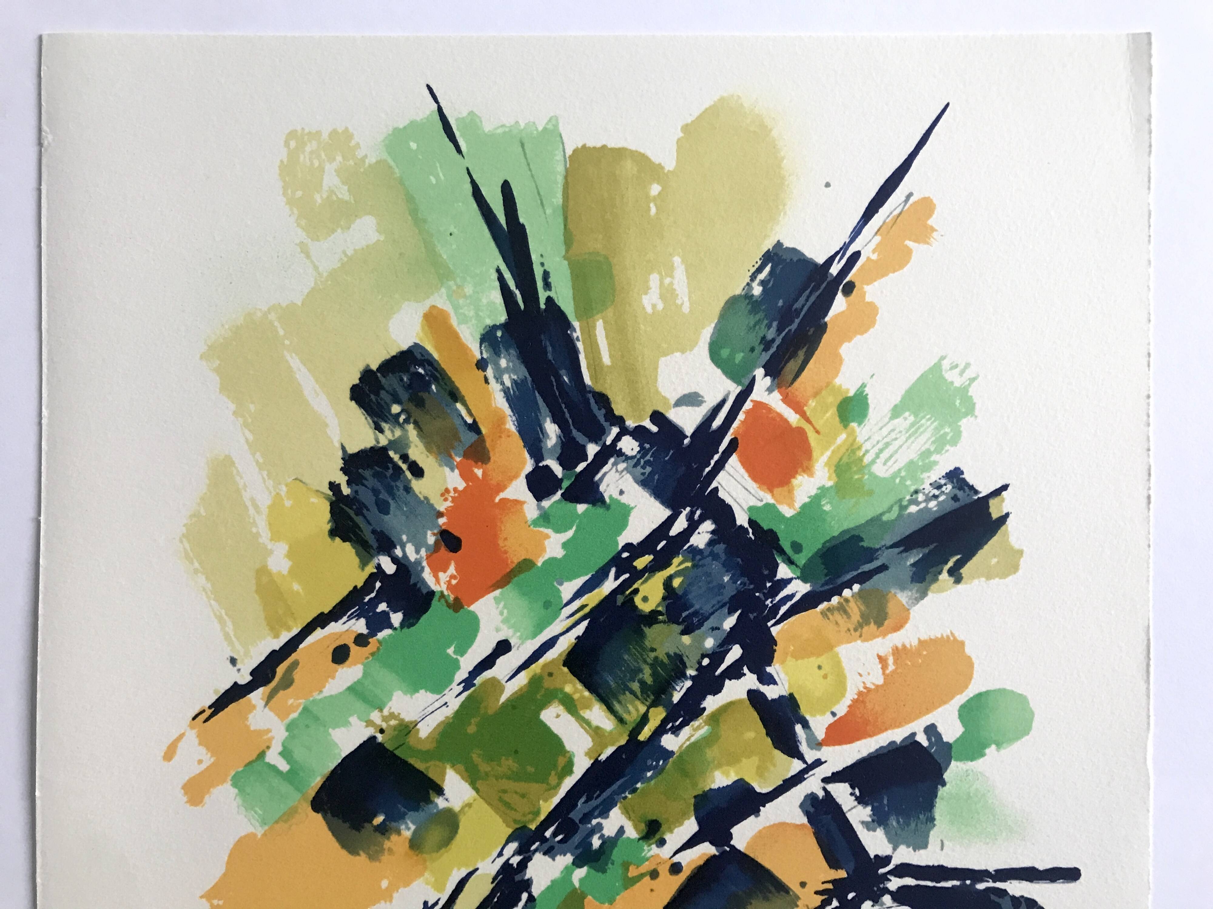 Alfred MANESSIER, Villa Montmorency, 1978. Original lithograph