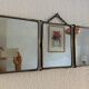 Miroir triptyque barbier Le Solide Paris vintage 1930 - 24 x 59 cm
