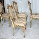 Set of 4 Napoleon III chairs, second half of the 19th century, France