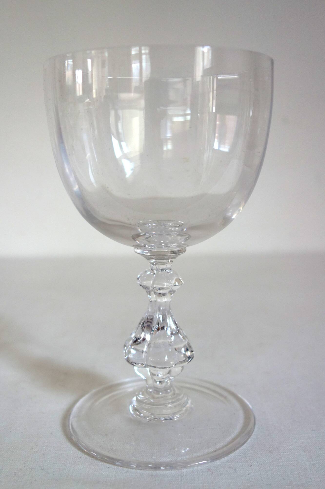 10 verres à eau en cristal de Sèvres, modèle Choiseul