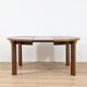 Extendable solid wood round table – 1970s modernist design