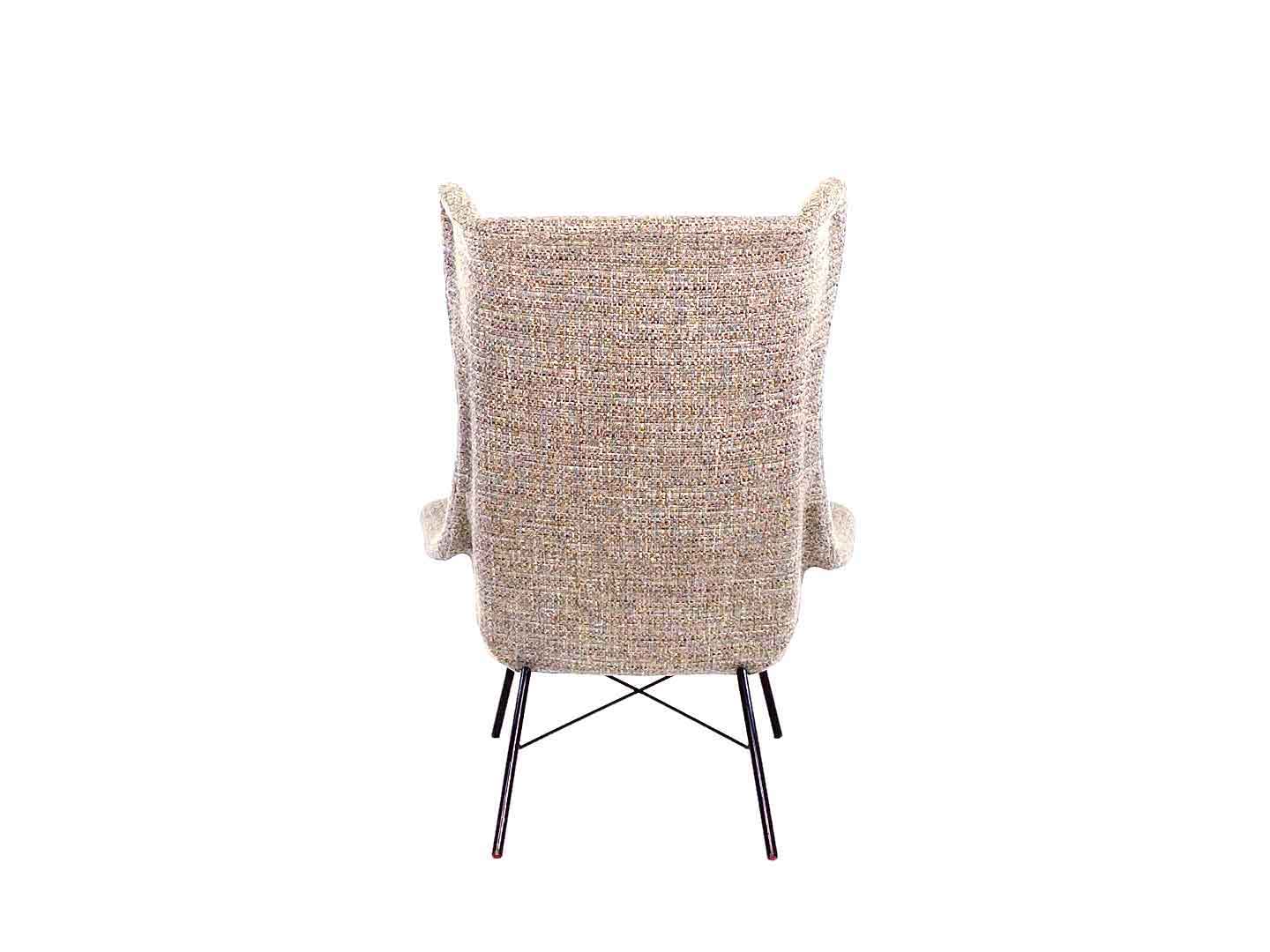 Fauteuil vintage wingback par Miroslav Navrátil pour TON, années 1960