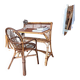 small desk, or serving trolley in bamboo, circa 1950/1960