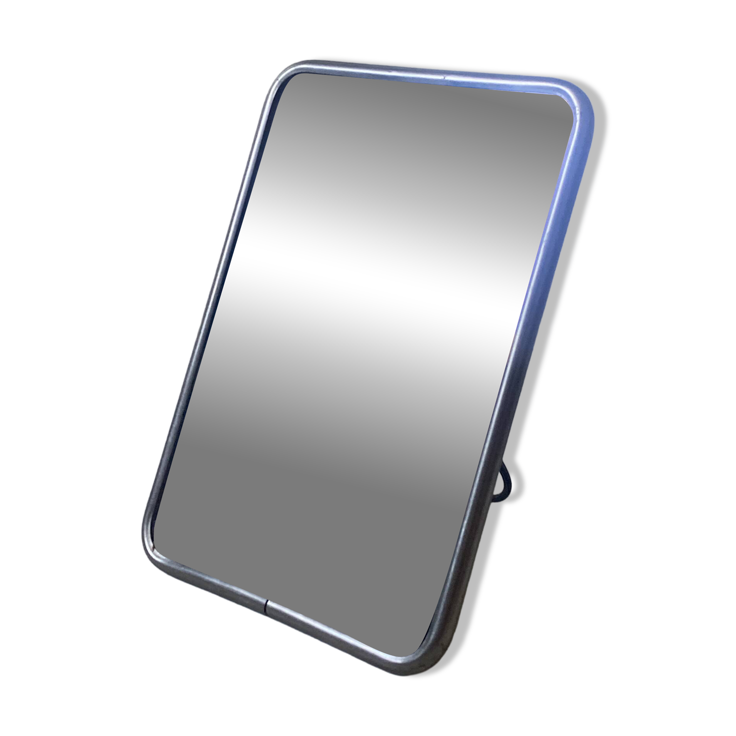 Vintage barber mirror 1950s 17.5 x 12.5 cm