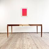 Mid-Century Modern Danish Dining Table in Teak by H.W. Klein for Bramin, Extendable, 1960